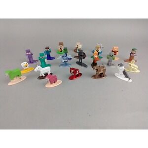 Lot Of 20 Minecraft Nano Metalfigs Die Cast Metal Figures Jada Toys 3 Mattel Fig